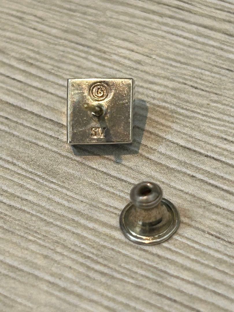 ガルニ　ピアス　ホワイトストーン　白