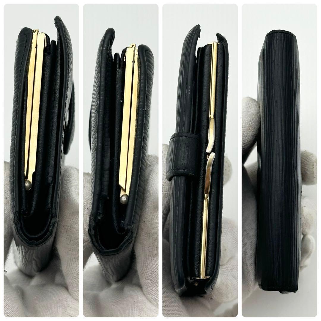 ルイ ヴィトン エピ ポルト モネ ヴィエノワ がま口 折り財布 コンパクト