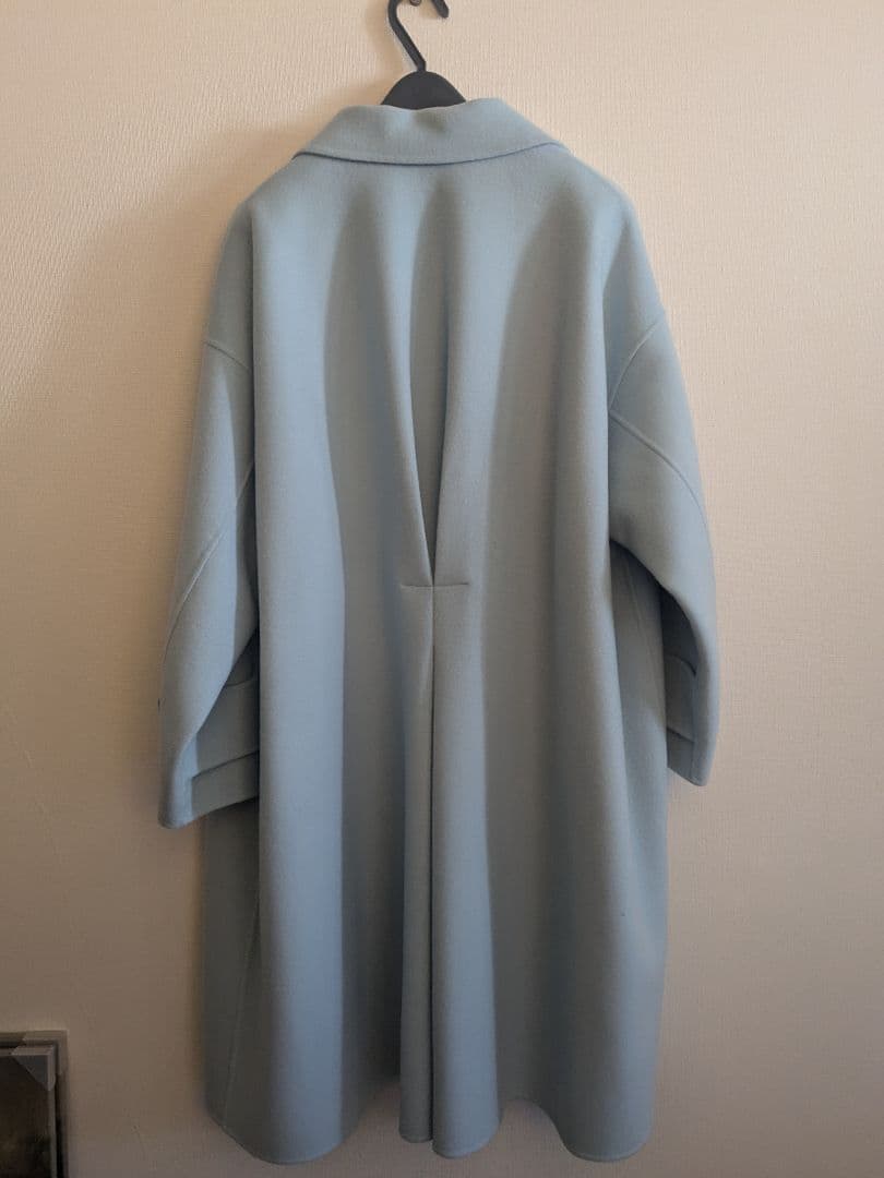 LE PHIL 水色 ソフトウールリバービッグPコート