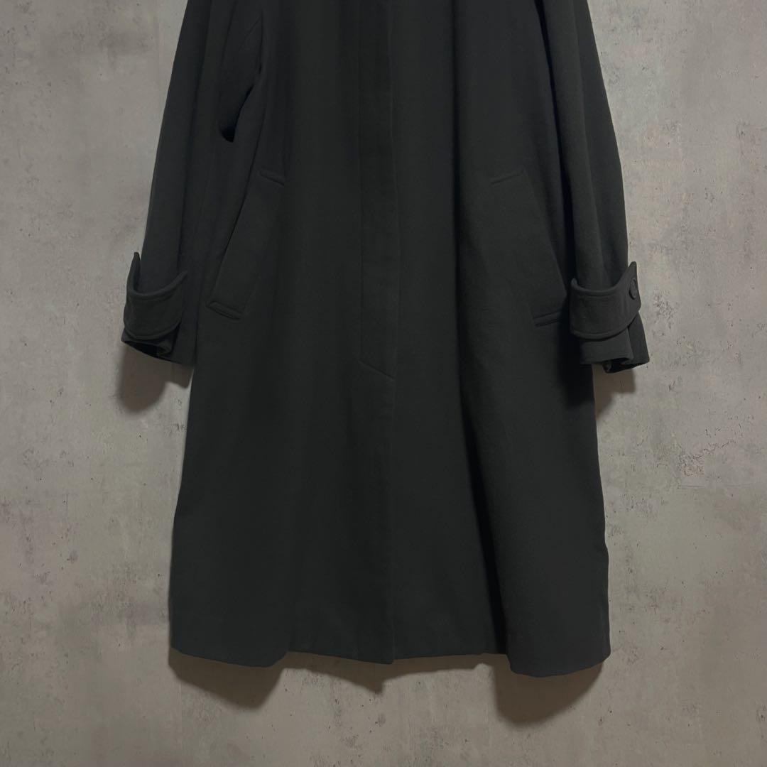 ルーニィ　LOUNIE フード付ステンカラーコート　チャコール