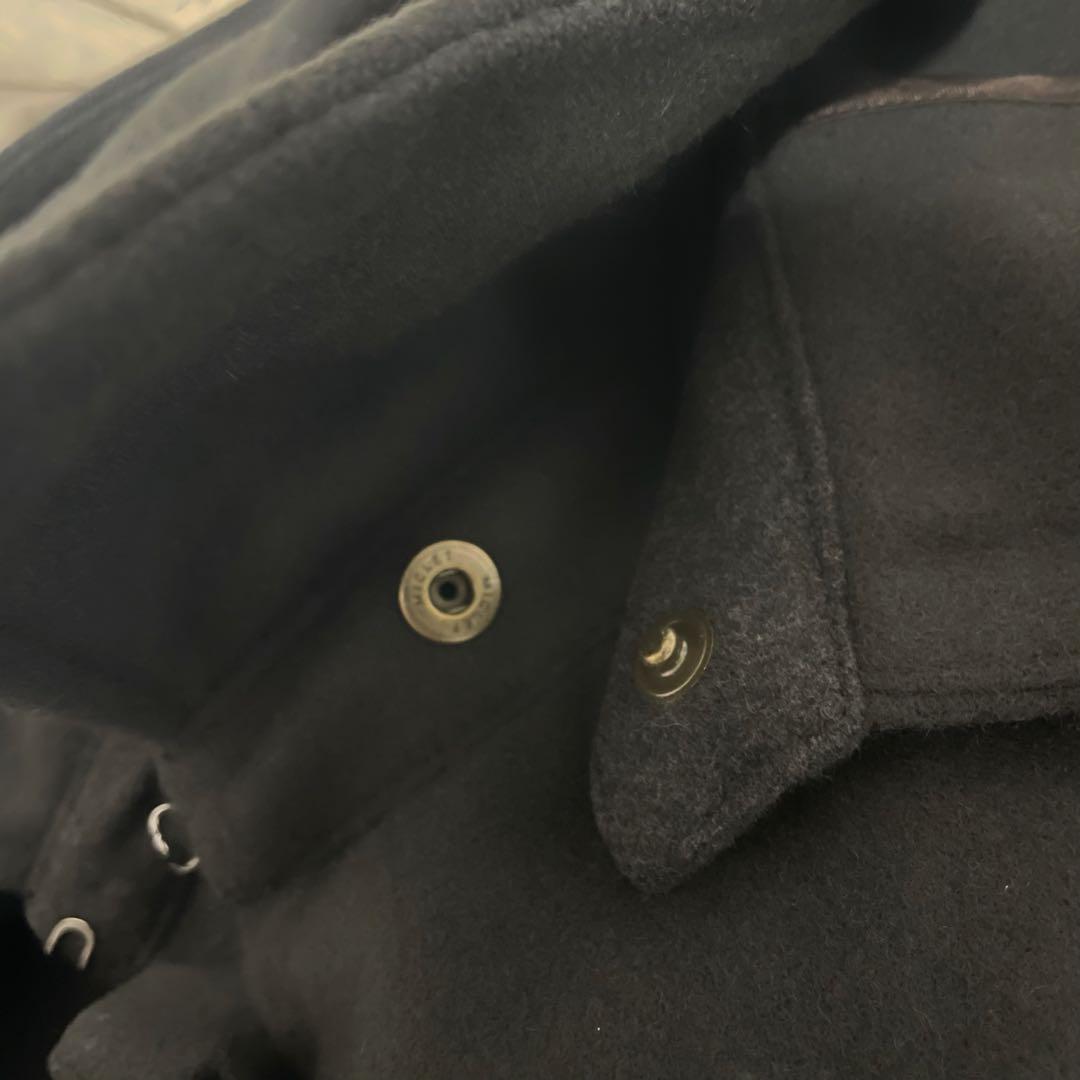 ルーニィ　LOUNIE フード付ステンカラーコート　チャコール