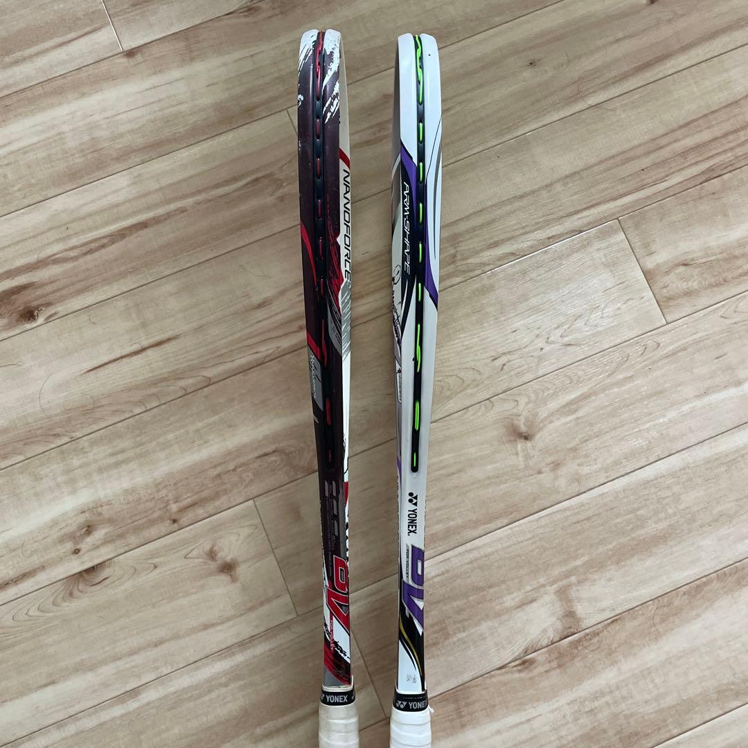 ゆ 【2本セット】ソフトテニスラケット ナノフォース8V