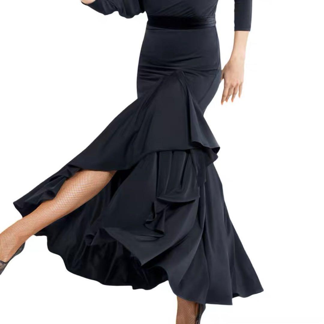 社交ダンス　衣装　ダンスドレス　ダンススカート ダンスウェア