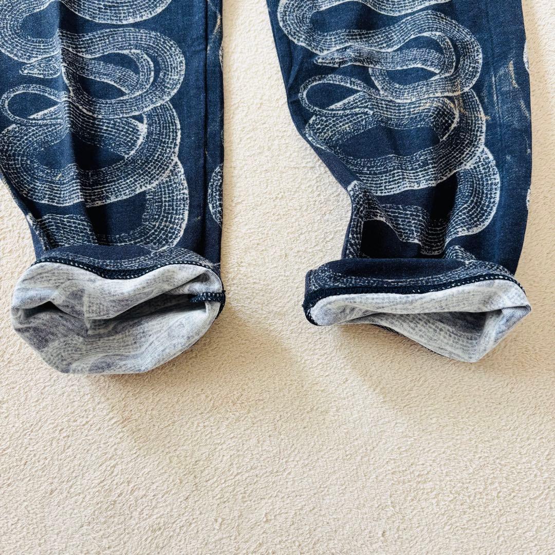 【新品】ヒステリックグラマー 転写スネーク スキニー レギンスパンツ ダメージ