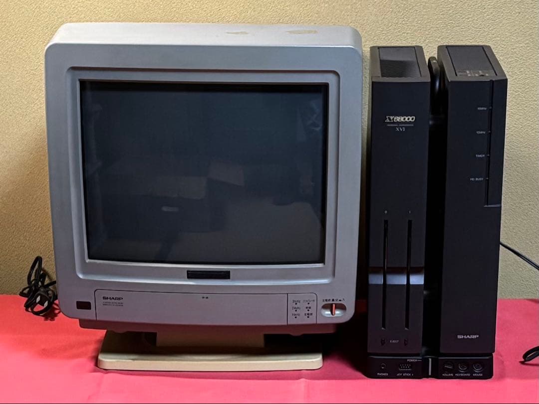 【ジャンク品】X68000 XVI (本体、キーボード、マウス)