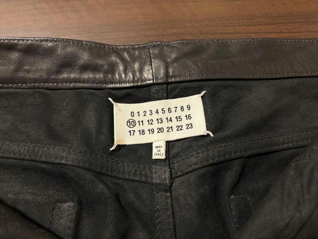 14AW メゾンマルジェラ ラム レザーパンツ