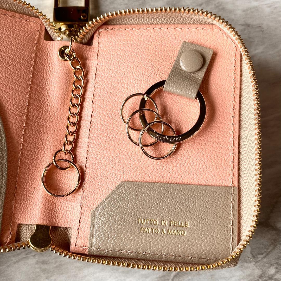 2295【新品 2.2万円】ラルコバレーノ★キーケース★レザー★レディース★