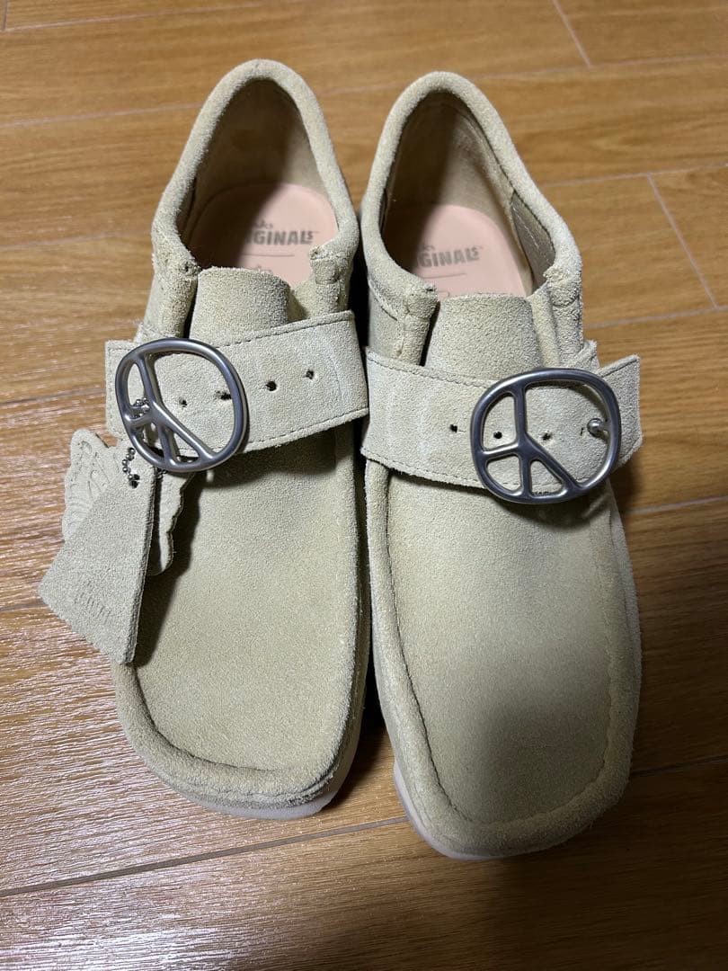 クラークスNeedlesコラボ ワラビー ベージュ UK7.5 25.5cm