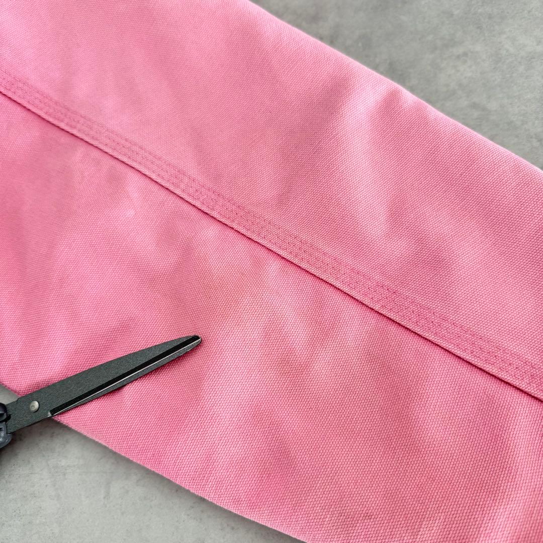 希少カラーCarhartt アクティブジャケット ピンクレディースL メンズSM