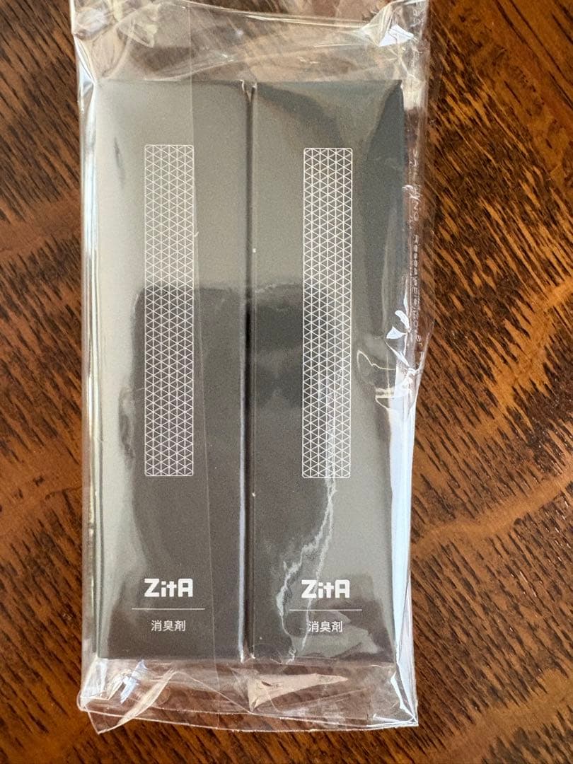 ZitA SQUARE ゴミ箱 黒 ・消臭剤・キャスター付き