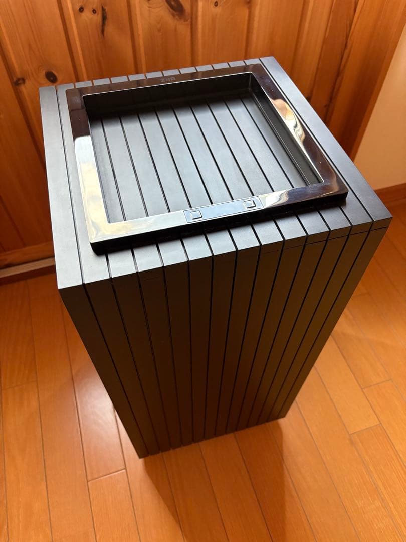 ZitA SQUARE ゴミ箱 黒 ・消臭剤・キャスター付き