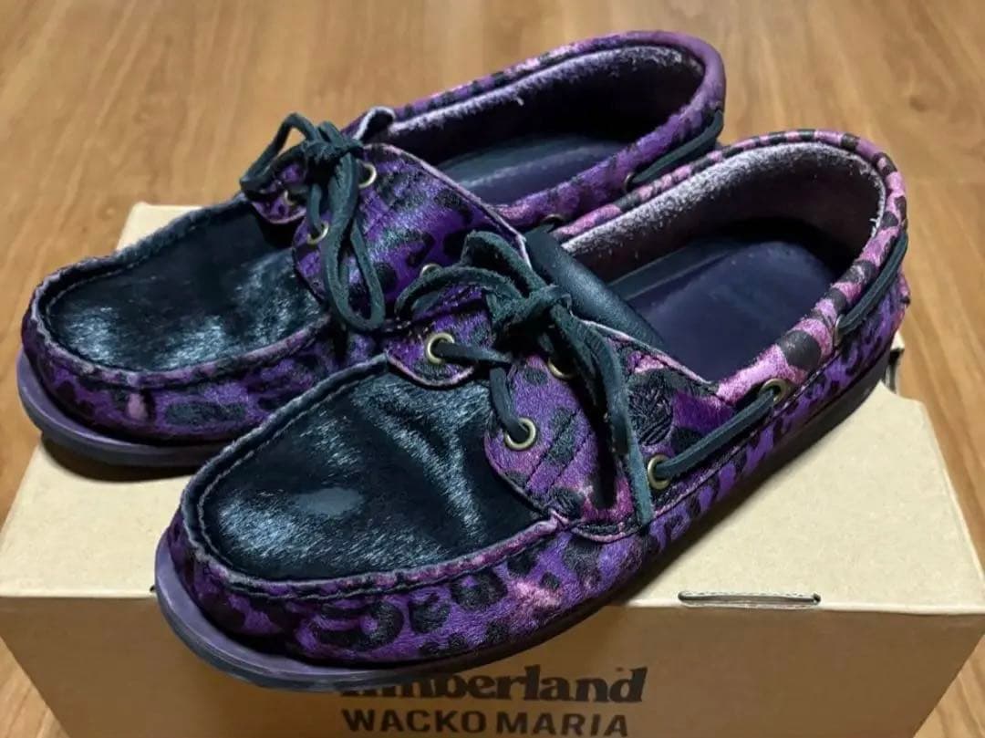 Timberland × WACKO MARIA レオパード 紫 27cm 箱付