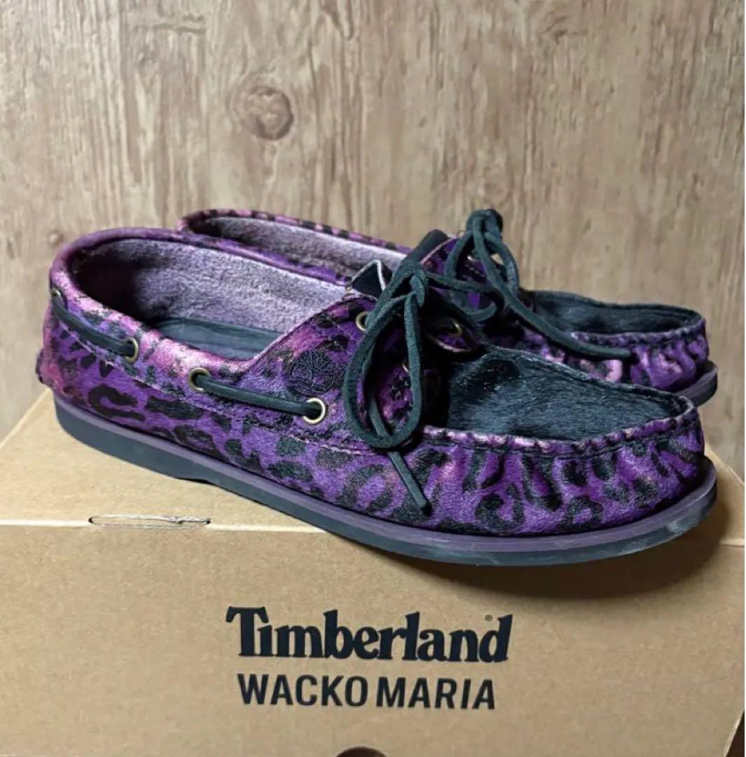 Timberland × WACKO MARIA レオパード 紫 27cm 箱付