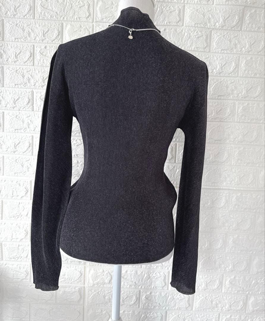 美品 PLEATS PLEASE ハイネック 長袖 トップス カットソー 3