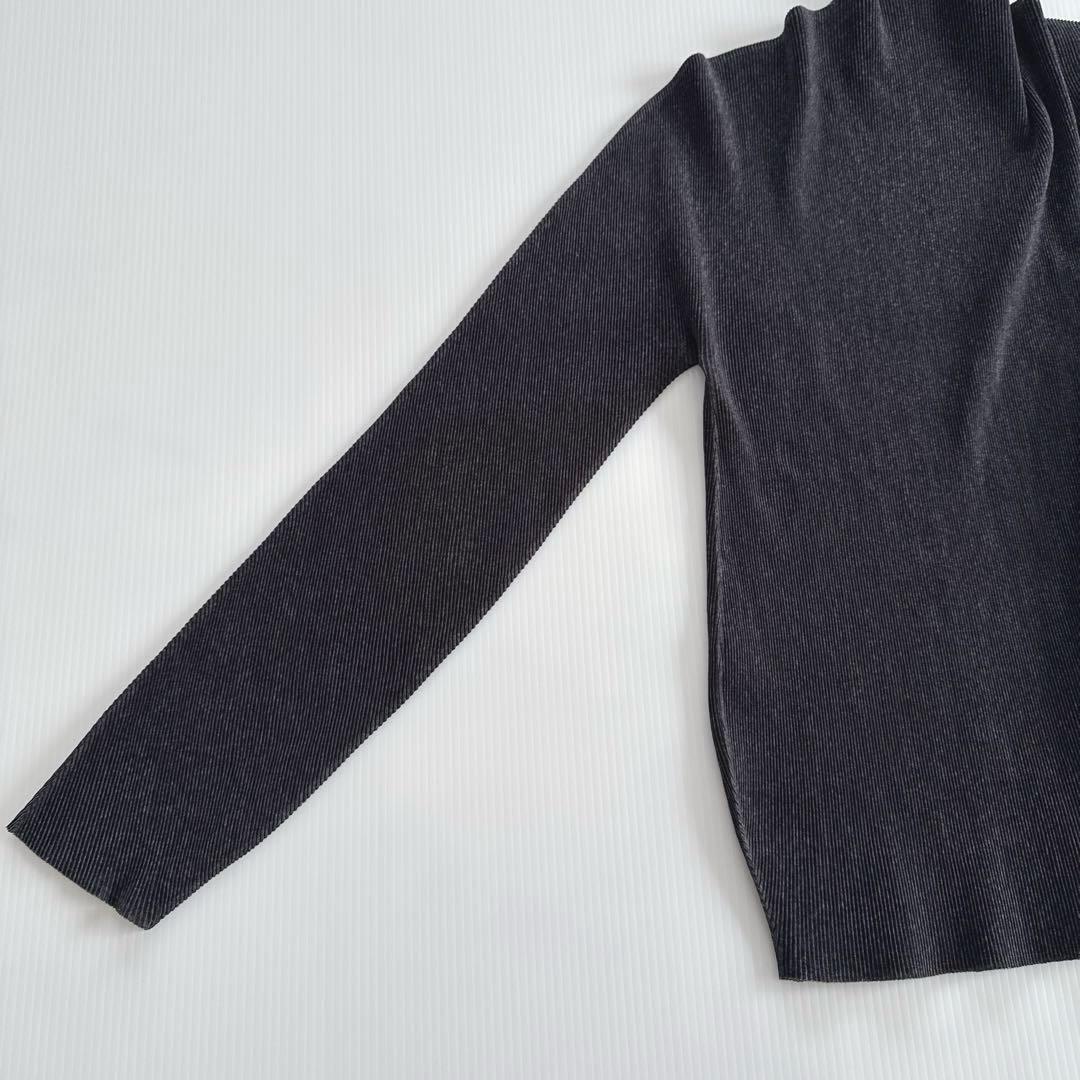 美品 PLEATS PLEASE ハイネック 長袖 トップス カットソー 3