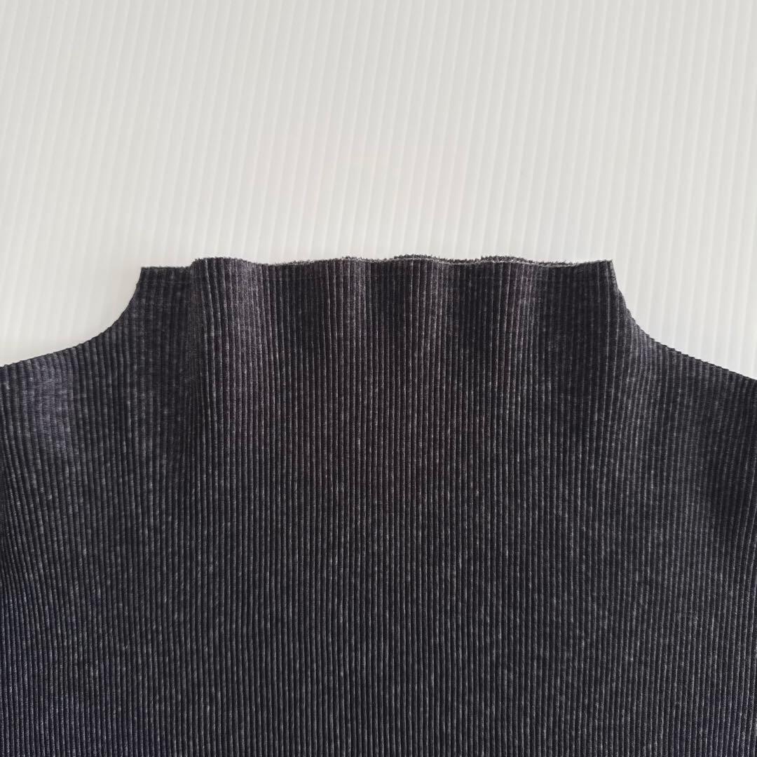 美品 PLEATS PLEASE ハイネック 長袖 トップス カットソー 3