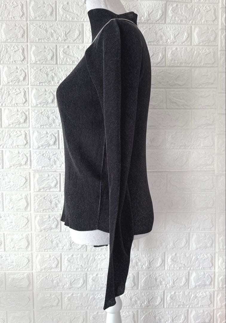 美品 PLEATS PLEASE ハイネック 長袖 トップス カットソー 3