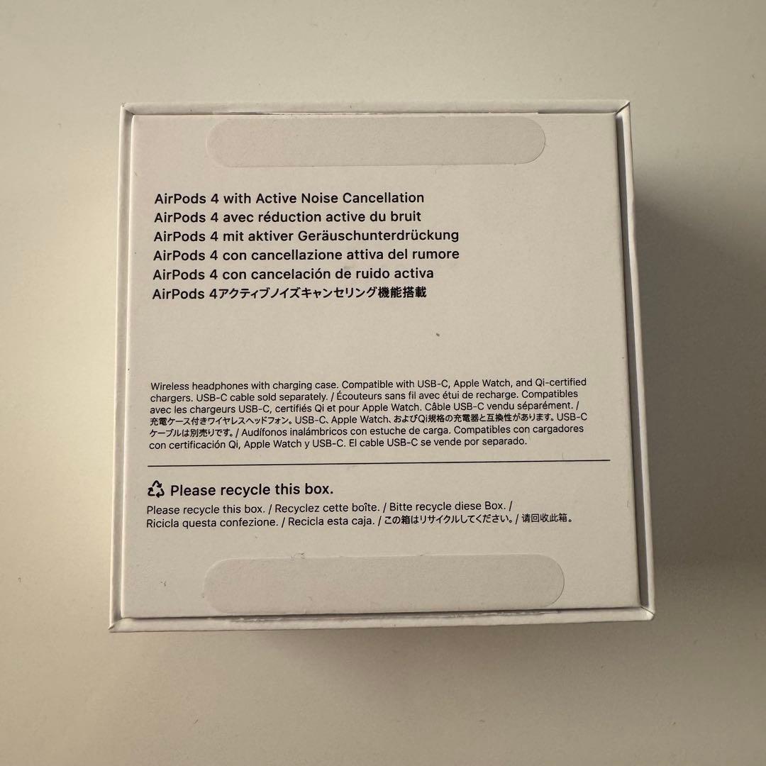 Apple AirPods4 アクティブノイズキャンセリング 本体