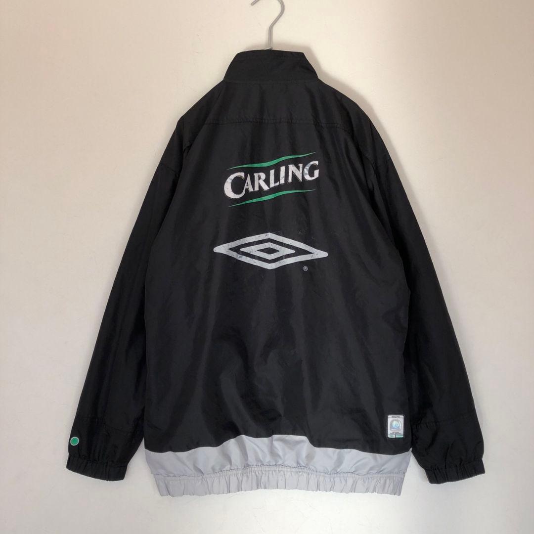 UMBRO　y2k　セルティック　ロゴ刺繍　ハーフジップ　ナイロンジャケット