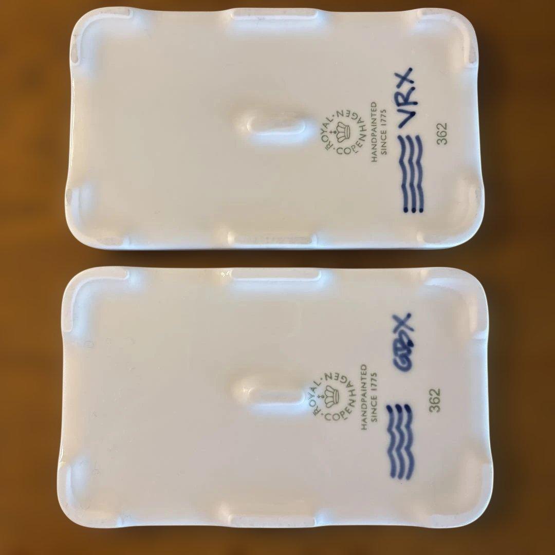 ロイヤルコペンハーゲン　ブラックフルーテッド　バターボード　2枚