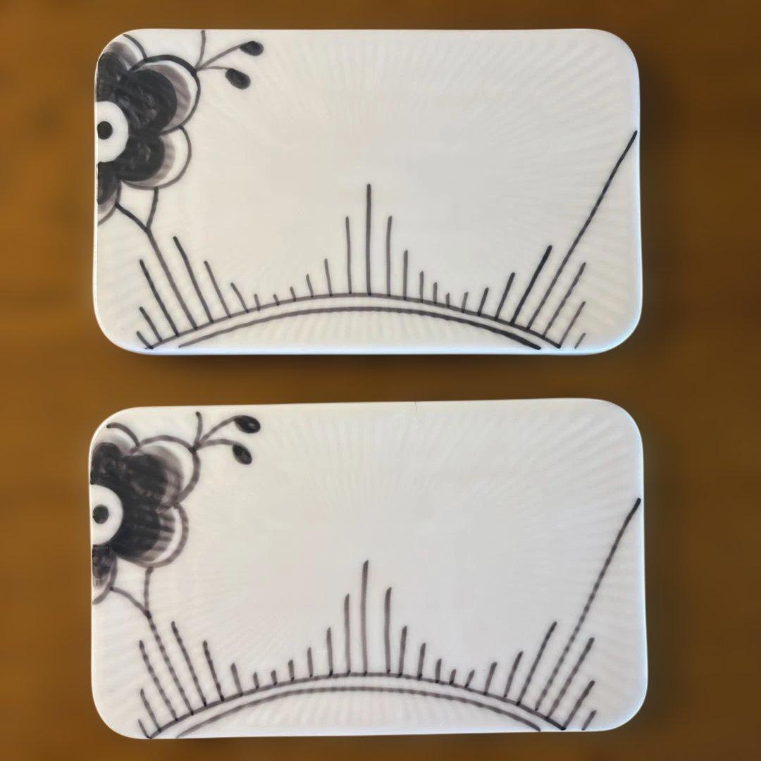 ロイヤルコペンハーゲン　ブラックフルーテッド　バターボード　2枚