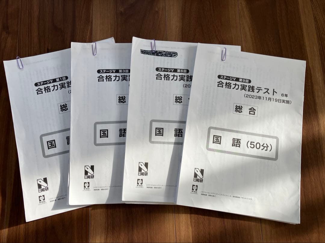 日能研⭐︎2023年 6年生 育成テスト公開模試 1年分 春期夏期講習テスト
