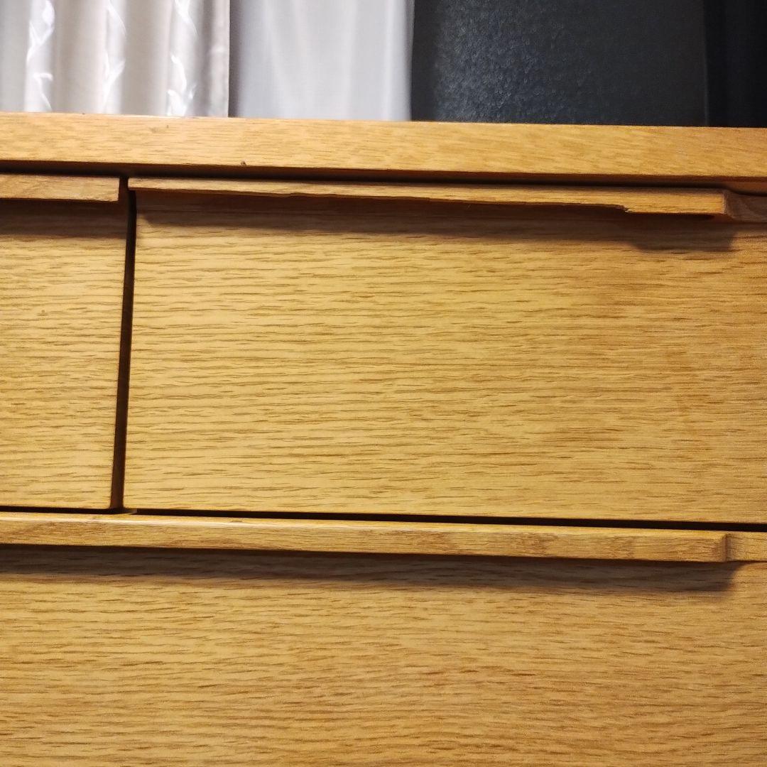 【訳あり】ナチュラルウッド 6段チェスト