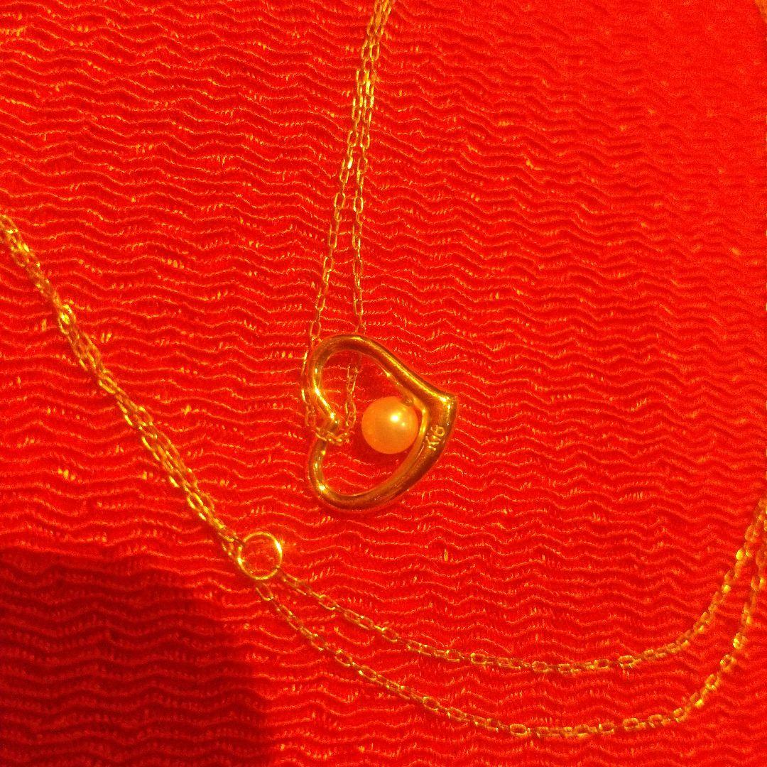 K18 ネックレス ペンダントトップ付き