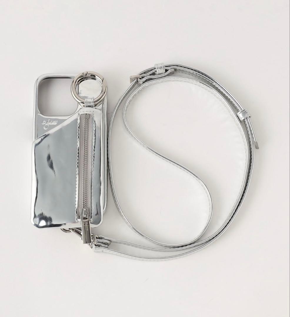 ajew エジューiphone15pro iPhoneケース シルバー カバー