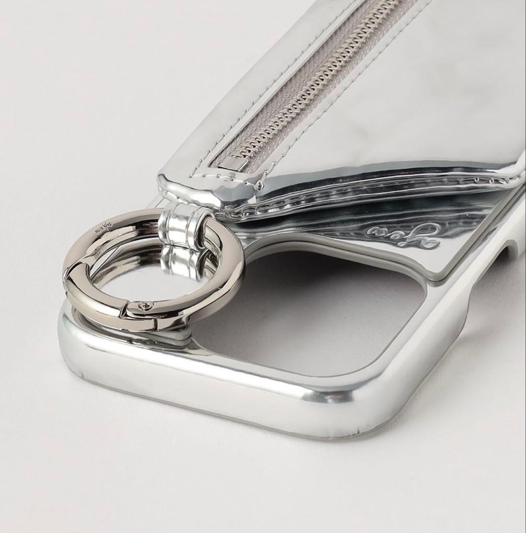 ajew エジューiphone15pro iPhoneケース シルバー カバー