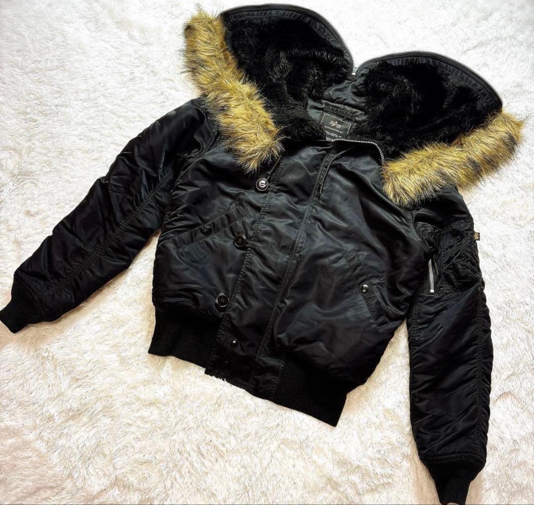 80s〜90s ALPHA INDUSTRIES N-2B フライトジャケット】