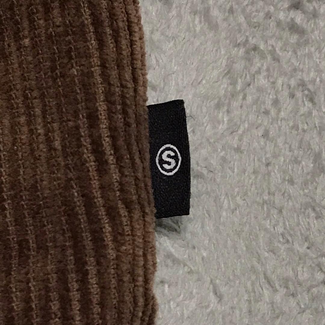 STUSSY ステューシー　コーデュロイビーチパンツ　ピスネームロゴ　ブラウン