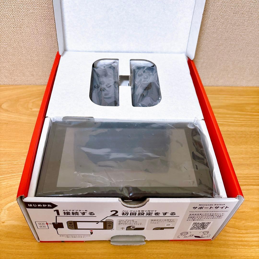 【美品】 2025年モデル バッテリー強化版 Switch本体 グレー
