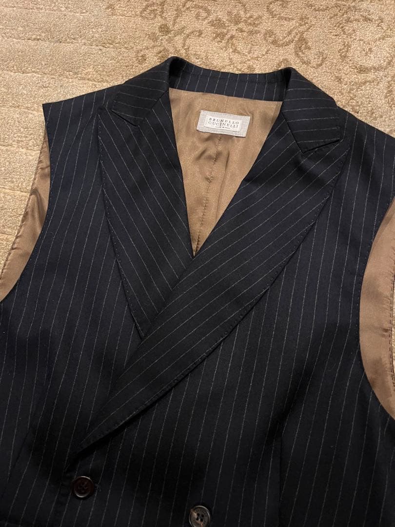 BRUNELLO CUCINELLI ブルネロクチネリ46 ダブルジレ ベスト