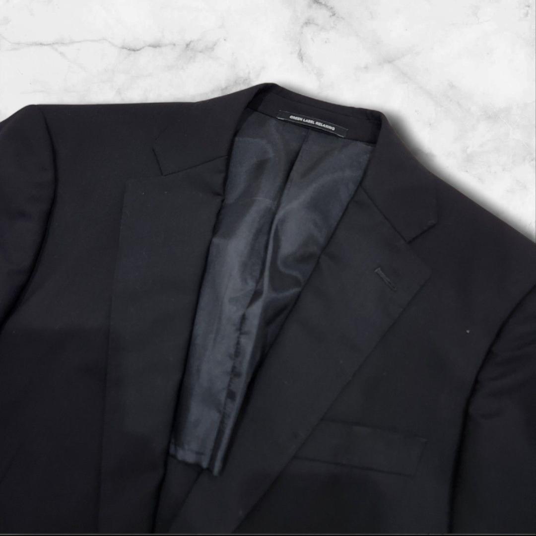 green label relaxing スリーピース スーツ ブラック 白タグ