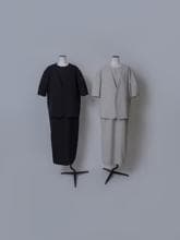 新品未使用タグ付完売品／LOHEN HALF SLEEV JACKET　ブラック