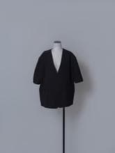 新品未使用タグ付完売品／LOHEN HALF SLEEV JACKET　ブラック