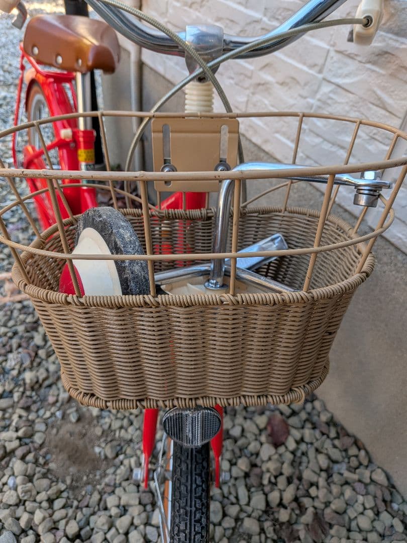 HACCHI 幼児用自転車 レッド バスケット付き