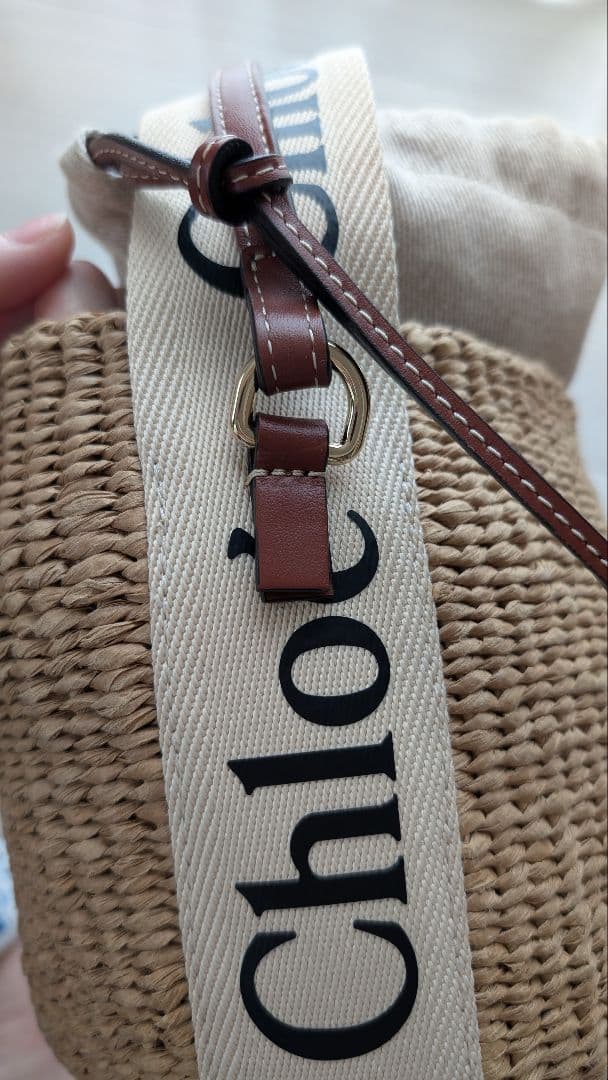 Chloé バケツ型かごバッグ
