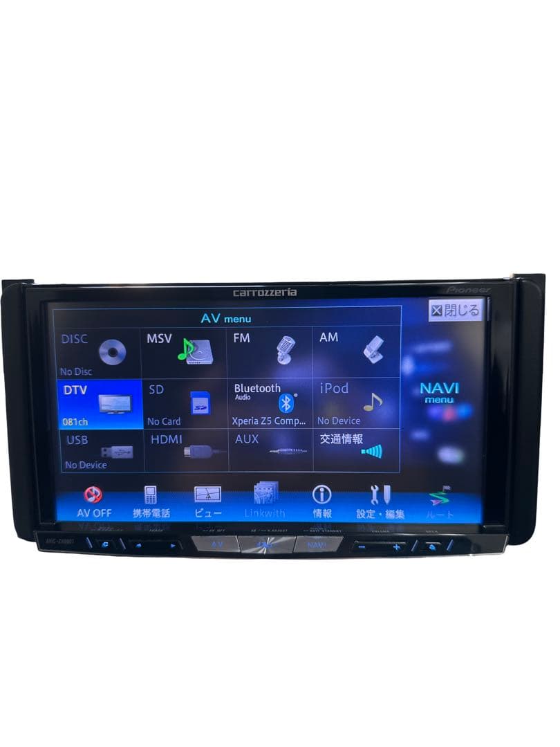 Pioneer carrozzeria カーナビ AVIC-ZH0007