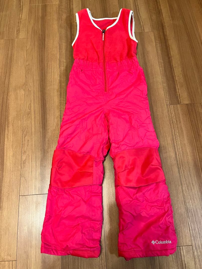 Columbia 子供用スキーウェア オレンジ/ピンク