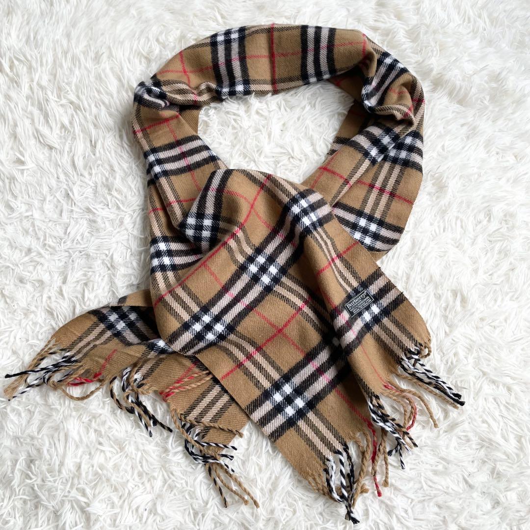 【ゆり55】Burberrys バーバリー マフラー ノバチェック