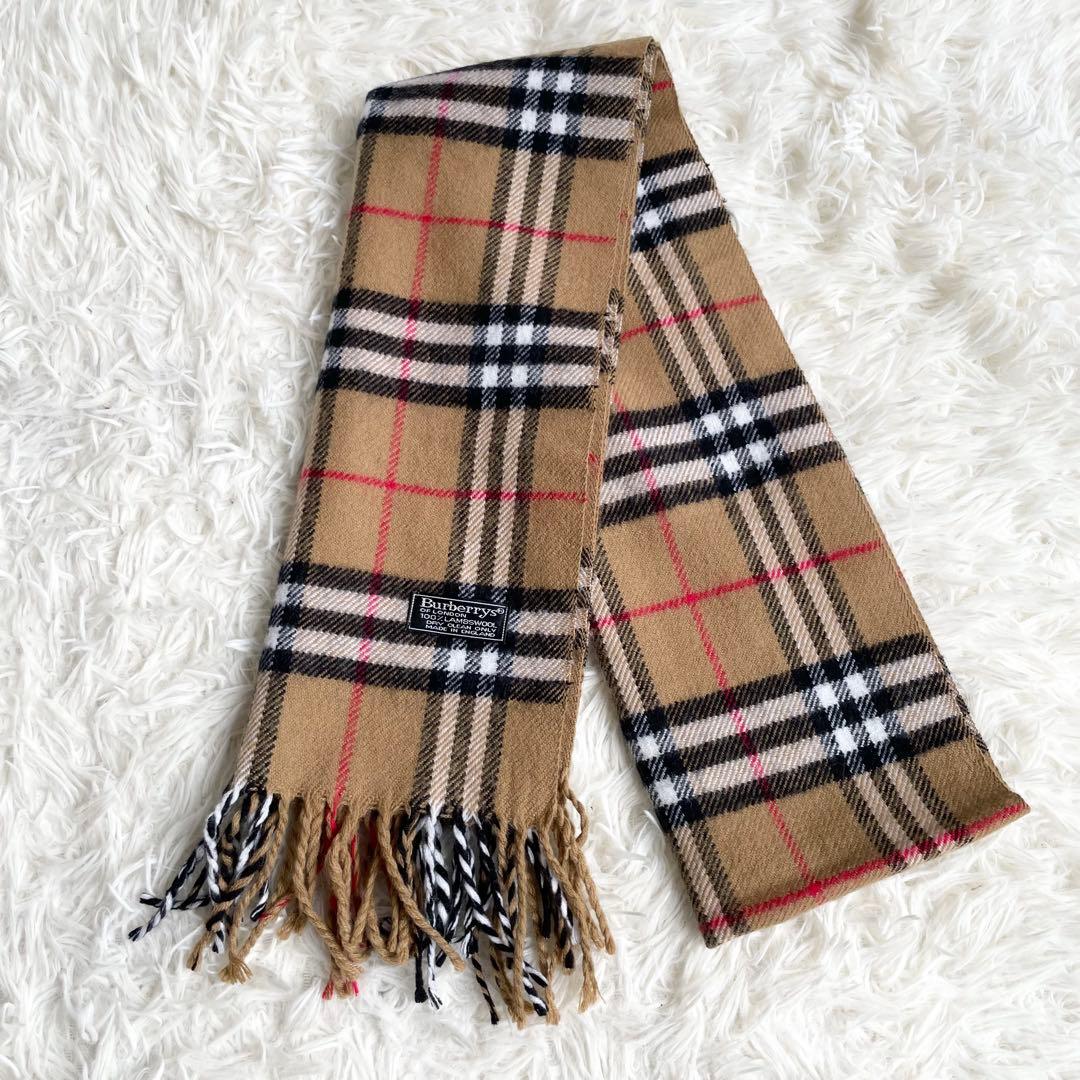 【ゆり55】Burberrys バーバリー マフラー ノバチェック