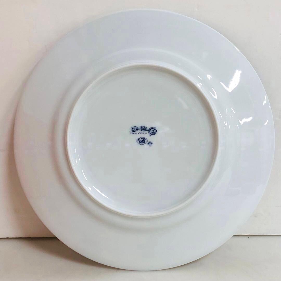 HERMES エルメス　ラウンドプレート　シェーヌダンクル 27cm ②