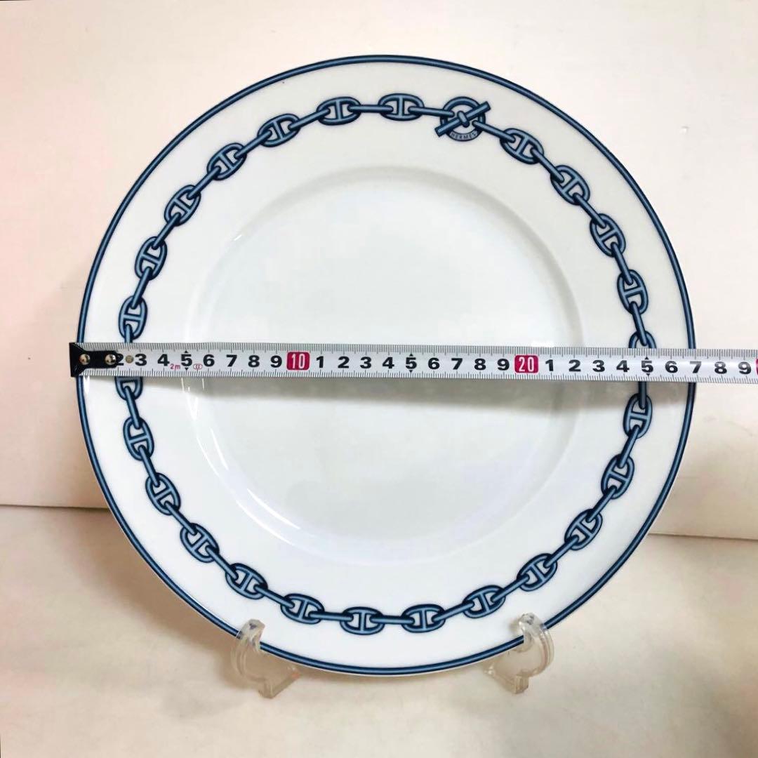 HERMES エルメス　ラウンドプレート　シェーヌダンクル 27cm ②