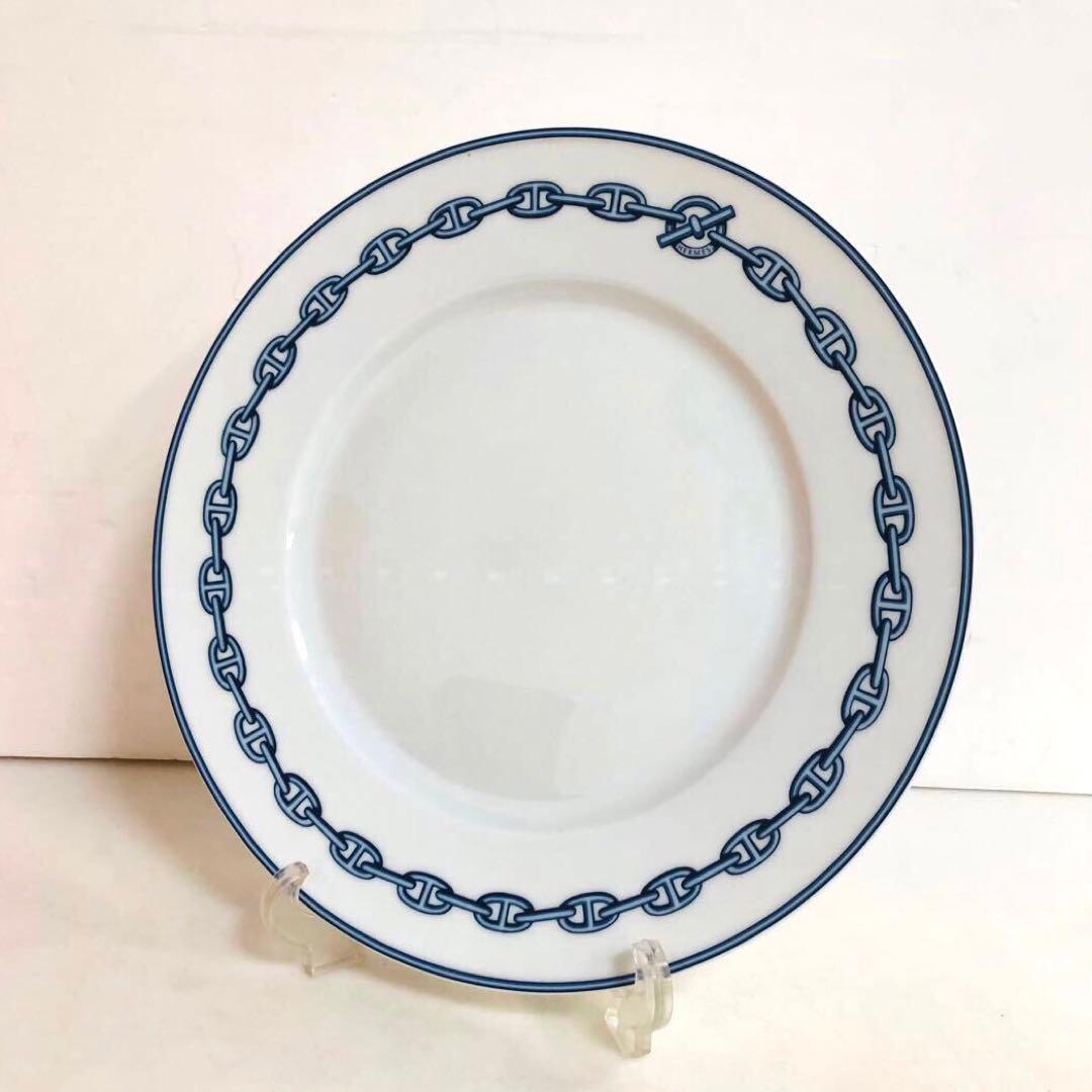 HERMES エルメス　ラウンドプレート　シェーヌダンクル 27cm ②