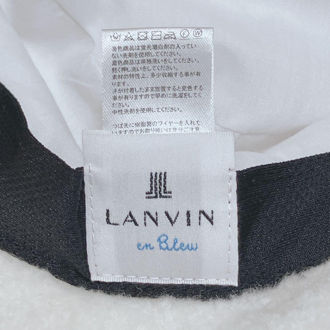 LANVIN enBleuランバン オンブルー ボア バケットハット クロッシェ