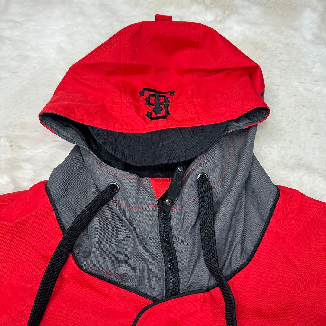 ✨美品✨TECHNINE テックナイン スノボウェア スタジャン風 L 赤 ロゴ