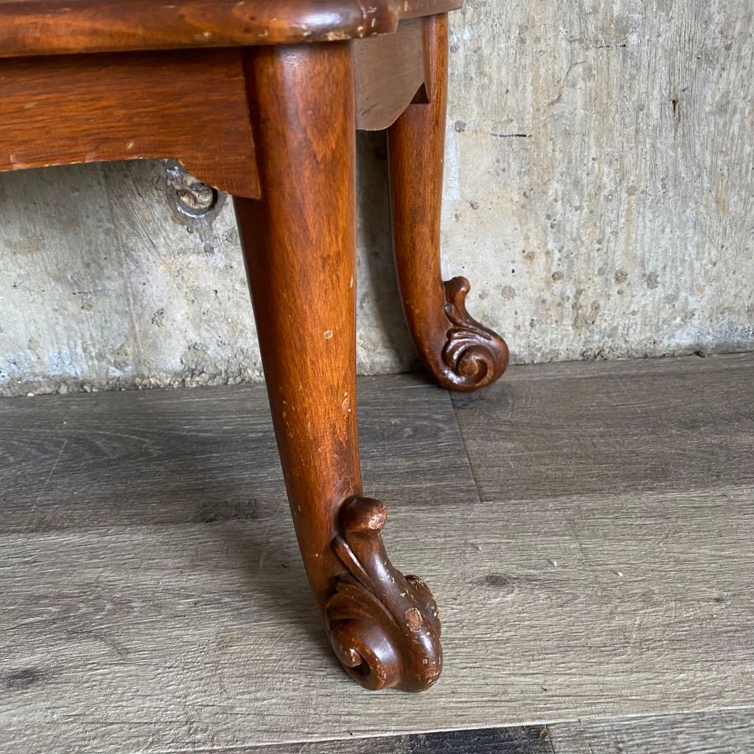 ヴィンテージ ガラスキャビネット　猫脚キャビネット　サイドボード