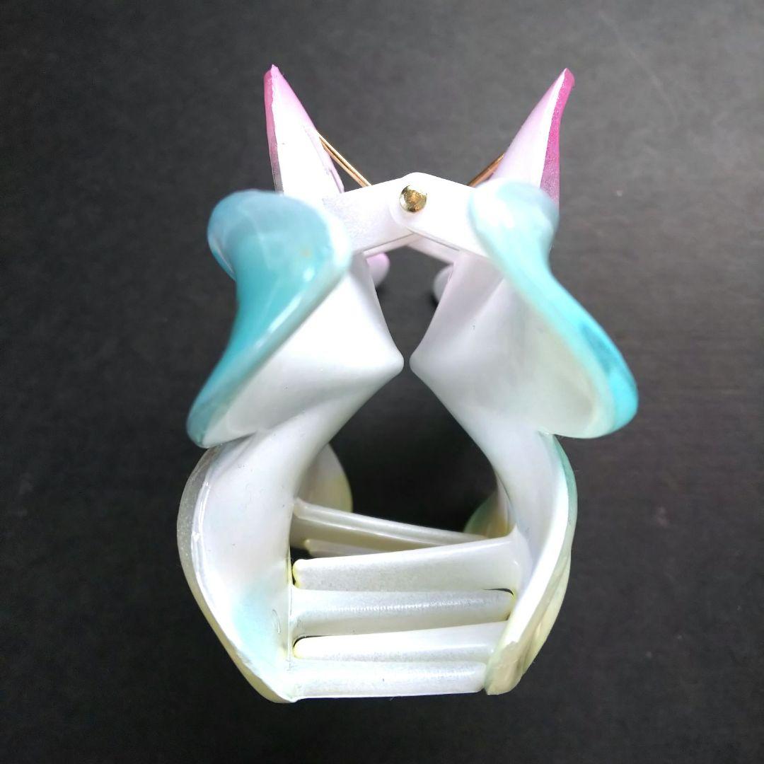 ヘアゴム レジン マトリカリアと可愛い鳥さん ピンク